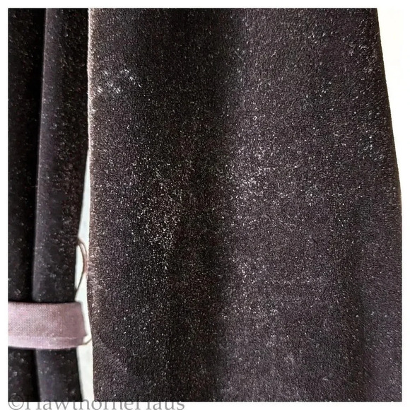 BENDIGO IMPRESSIONS Brown Velvet Vintage Dress Size P ( XS ) Hi Neck Victorian - Picture 6 of 8